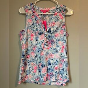 Lilly Pulitzer Essie Top “Sea to Shining Sea” NWT